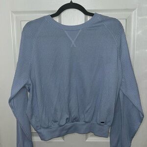 Hollister blue ribbed sweater